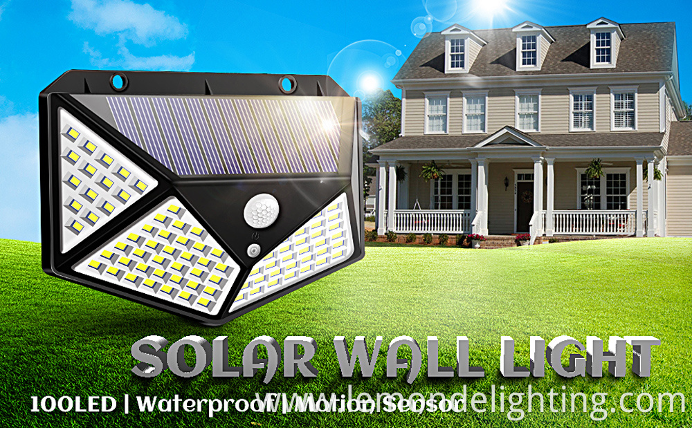 pir solar wall light